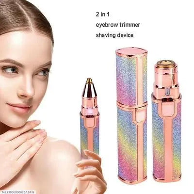 Rechargeable Eyebrow Trimmer with LED Light for Women