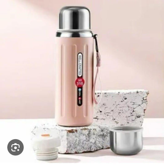 600ml Stainless Steel Insulated Water Bottle White