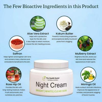 Night Cream for Brightening & Anti-Aging All Skin Types