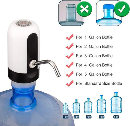 Electric Water Pump for 5 Gallon Bottle White
