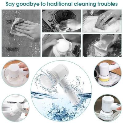 Electric Dust Cleaning Brush White Plastic 1Pc