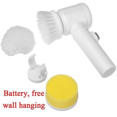 Electric Dust Cleaning Brush White Plastic 1Pc
