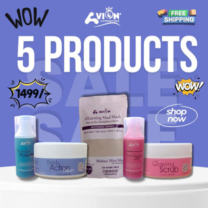 5 in 1 Skincare Bundle for Glowing Skin