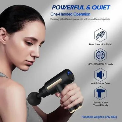 Rechargeable Mini Massager Gun for Shoulder & Muscle Relief
