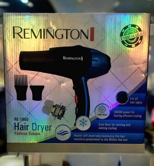 Remington Unbreakable Hair Dryer 5000W Blue Salon