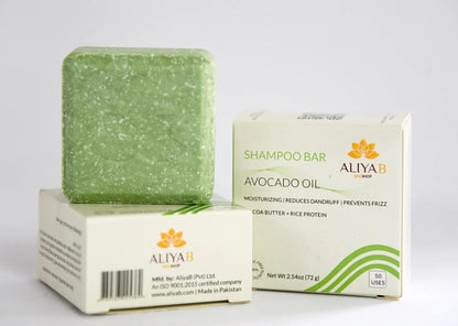 Avocado Oil Shampoo Bar With Cocoa Butter & Rice Protein