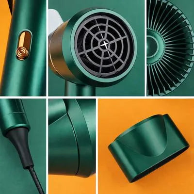Kemei KM-9826 Professional Hair Dryer – Powerful Fast Drying Hair Dryer with Nozzle Attachment