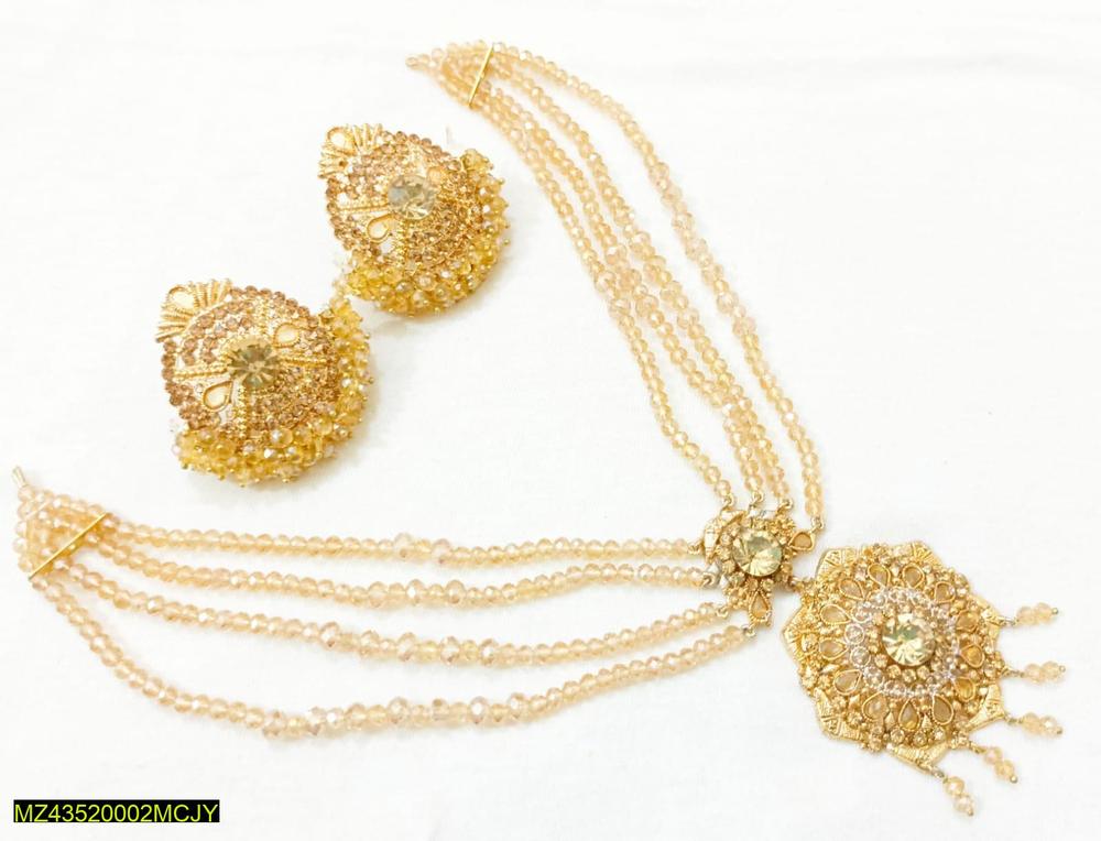 Gold Plated Kundan Choker Earrings Set Bridal Party Wear