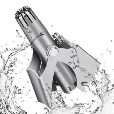 Nose Hair Trimmer Pack of 3 Stainless Steel Silver