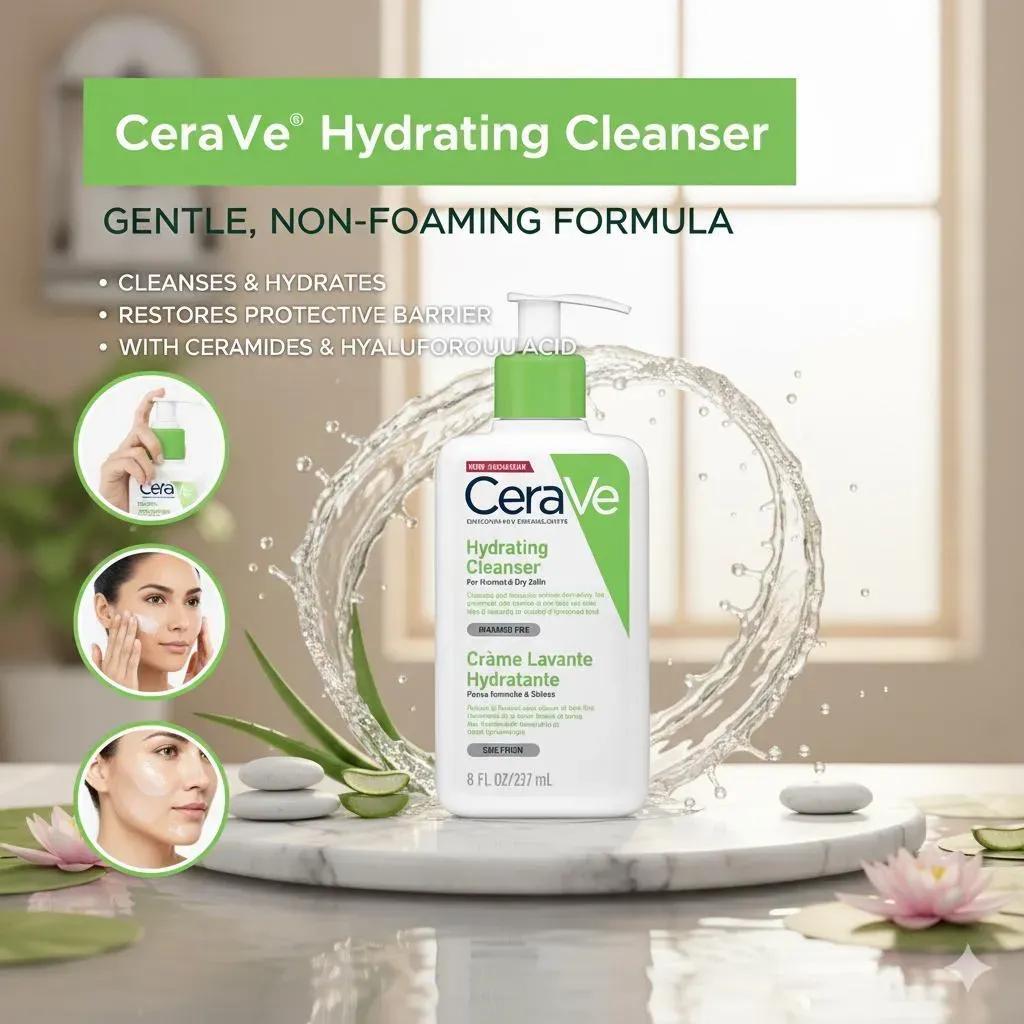 CeraVe Hydrating Cleanser 236ml for All Skin Types