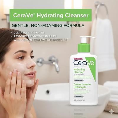 CeraVe Hydrating Cleanser 236ml for All Skin Types