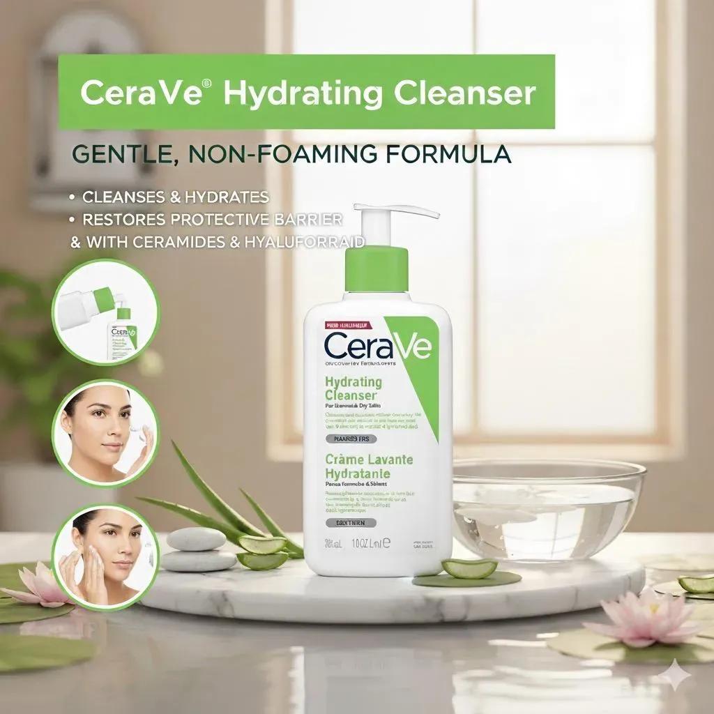 CeraVe Hydrating Cleanser 236ml for All Skin Types