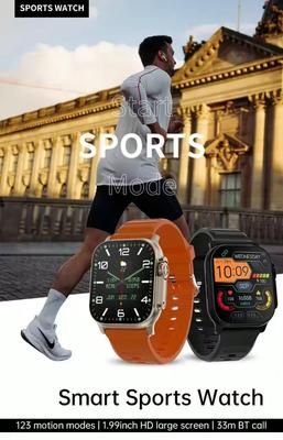 T10 Ultra 2 Smart Watch Bluetooth 5 Heart Rate Fitness Tracker