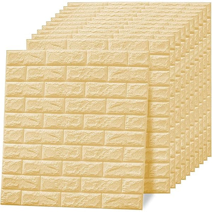 3D Brick Design Self-Adhesive Waterproof Foam Sheet 3D PE Foam Wallpaper