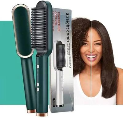 Portable Hair Straightener Comb for Curly or Straight Hair